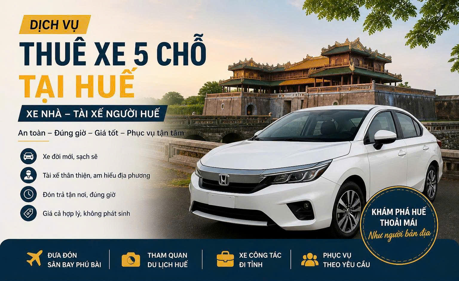 thuê xe ô tô tại huế